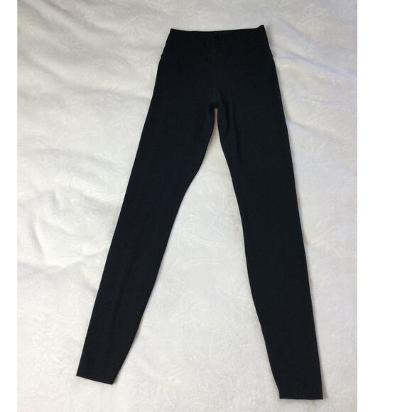 Nike Dri Fit Ribbed Black Leggings XS - Picture 1 of 10